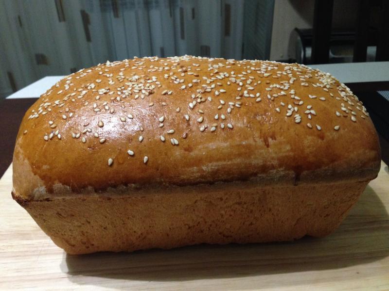 Кунжутный хлеб на сыворотке